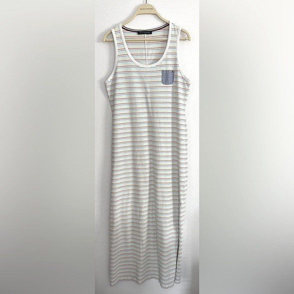 Tommy Hilfiger striped sleeveless maxi dress M - Picture 2 of 10